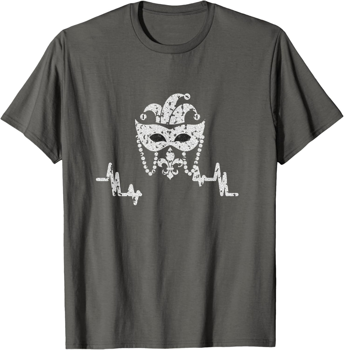 Mardi Gras Parade - Neutral Ground Squatter T-Shirt - Asphalt Grey