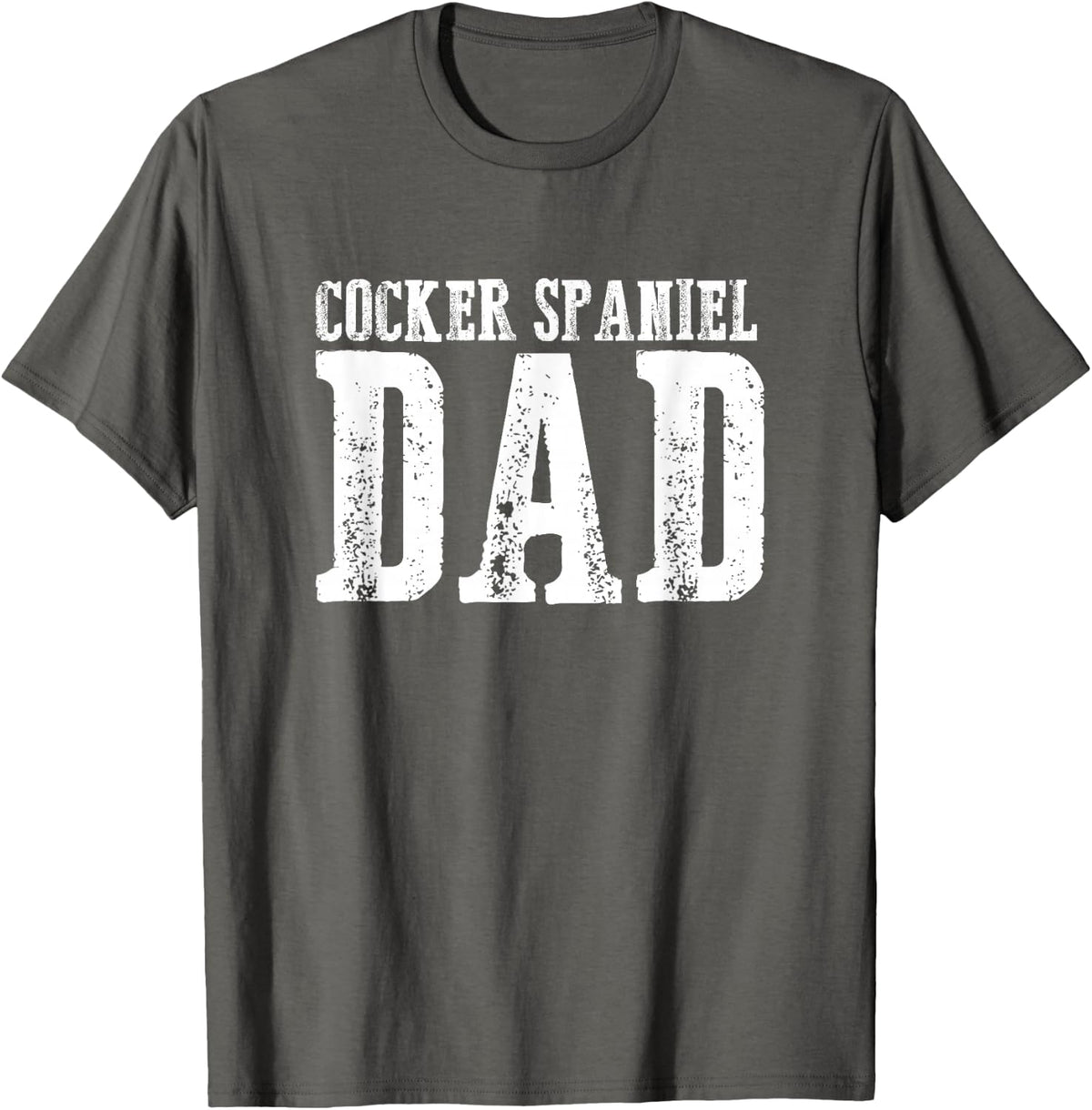 Cocker Spaniel Dad T-Shirt - Asphalt Grey