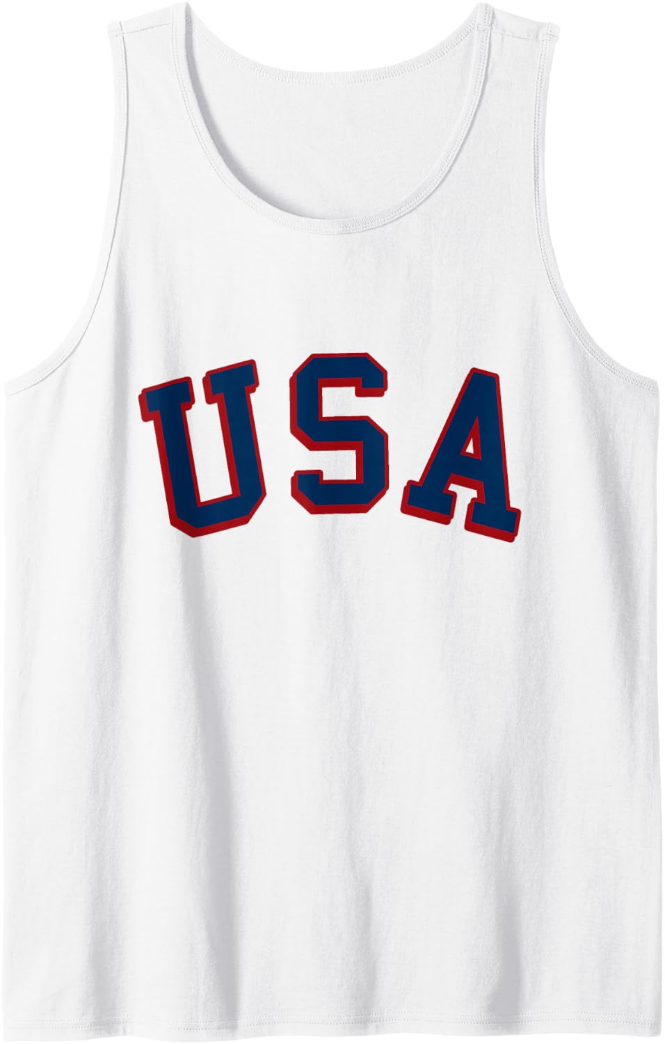 USA America Tank Top - White