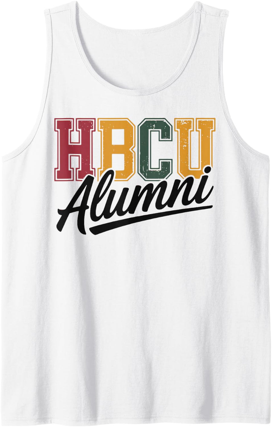 Black Americans Sleeveless Tank Top - White