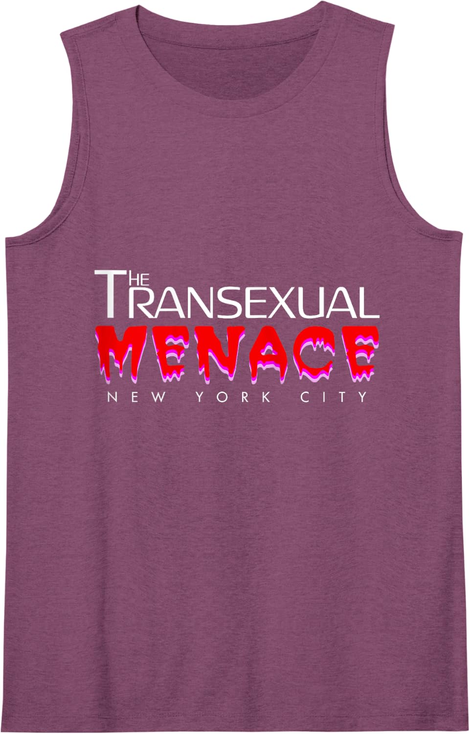 The Transexual Menace Funny LGBT Pride Tank Top - Purple