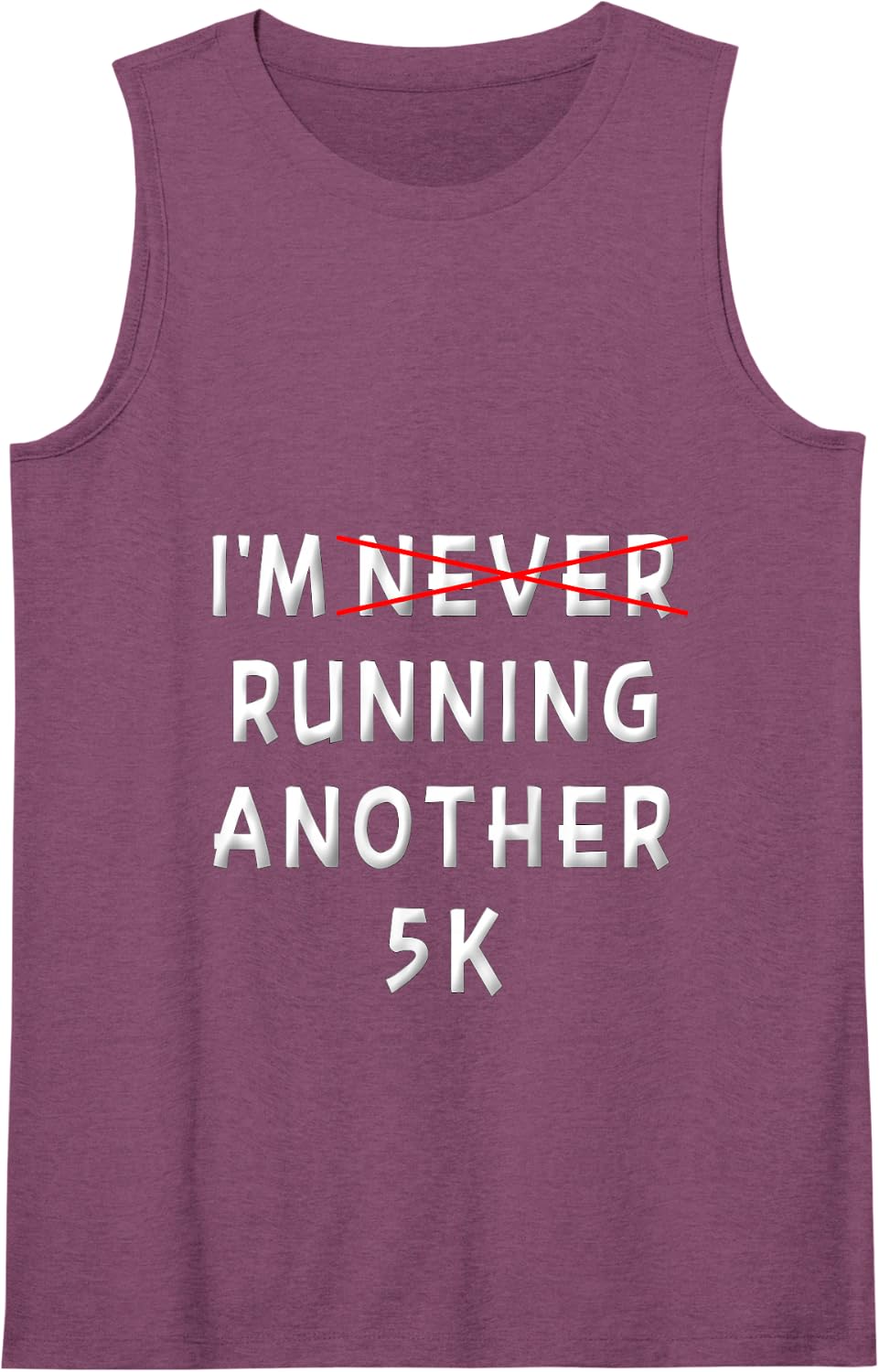 Funny 5K Runner Saying Race Finisher Running Training Women Tank Top - Purple