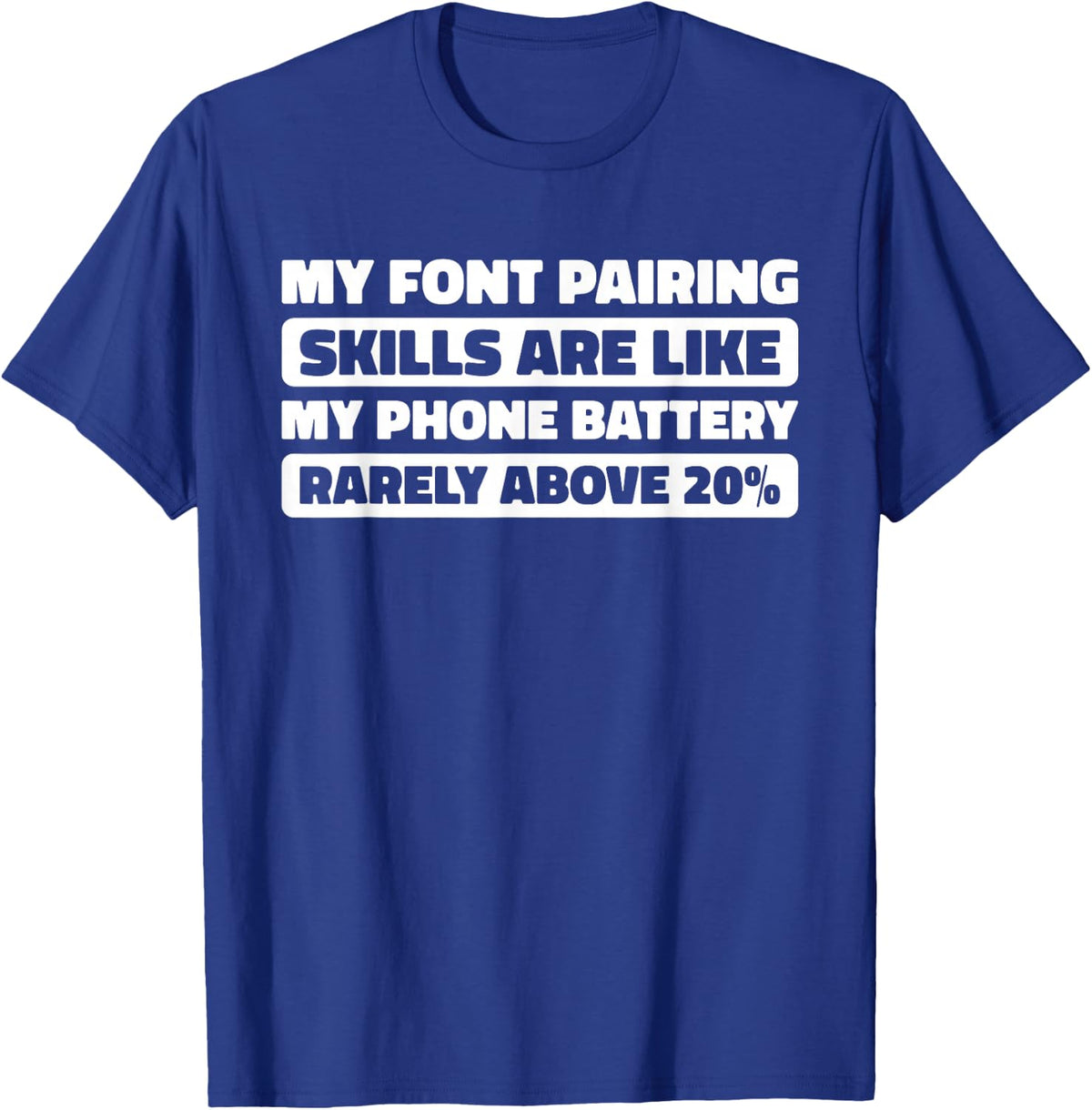 Layout Visual - Branding Graphic Designer T-Shirt - Royal Blue