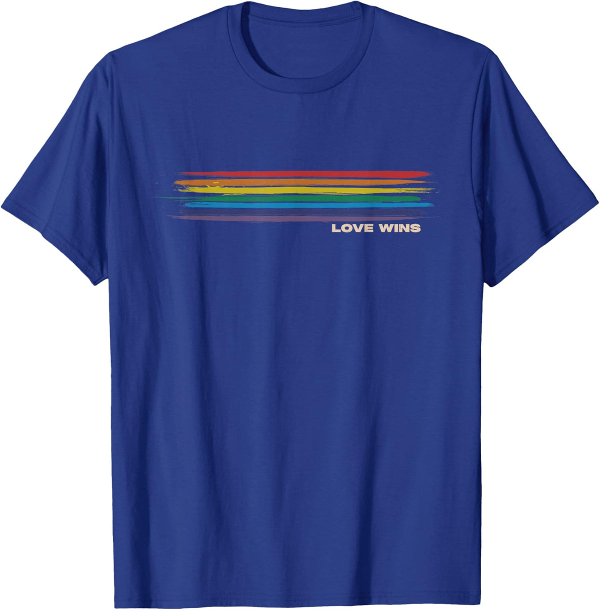 Love Wins Be Yourself Month Rainbow LGBTQ Equality Gay Pride T-Shirt - Royal Blue