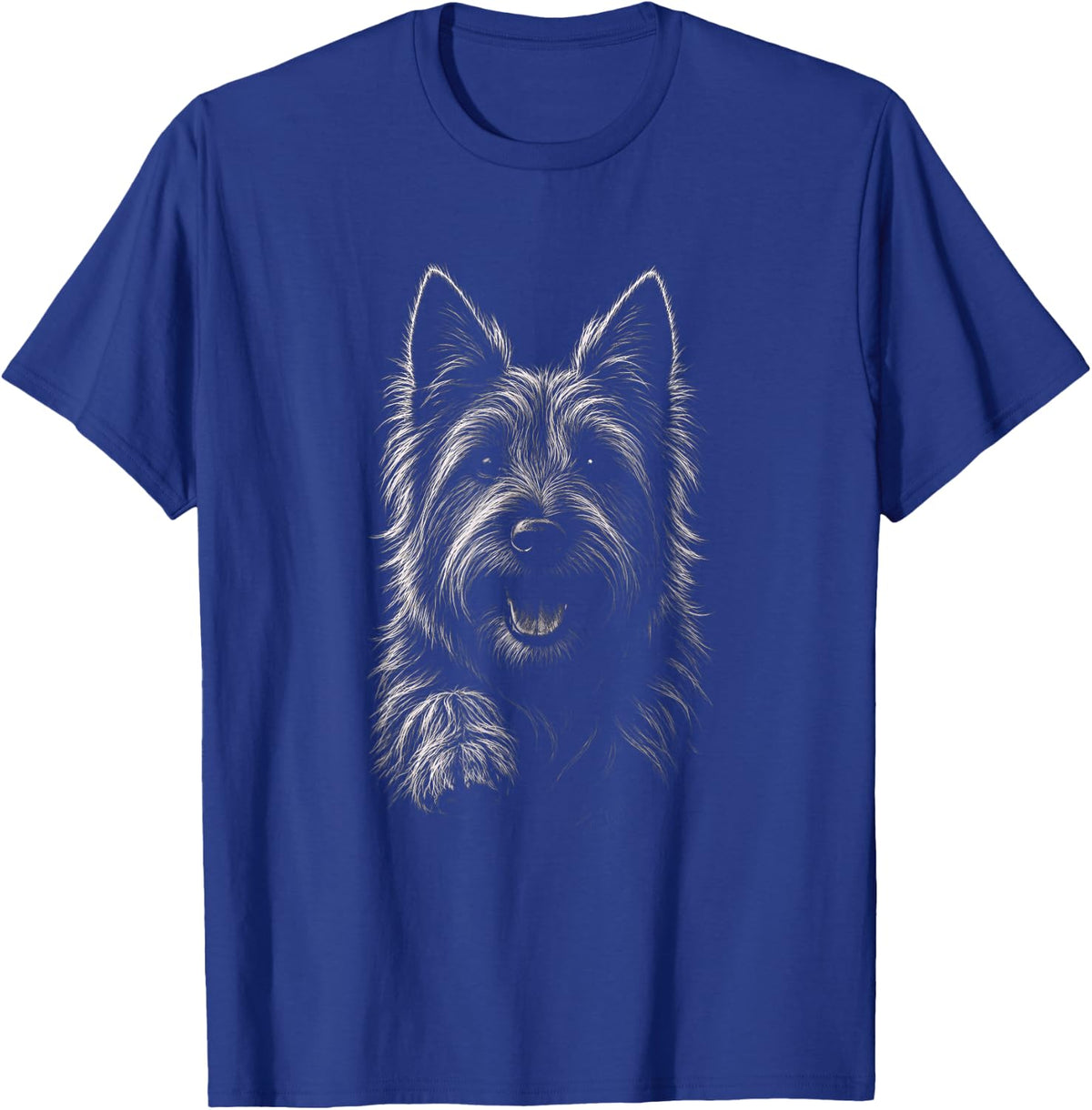 Australian Terrier Graphic Black Art Design T-Shirt - Royal Blue