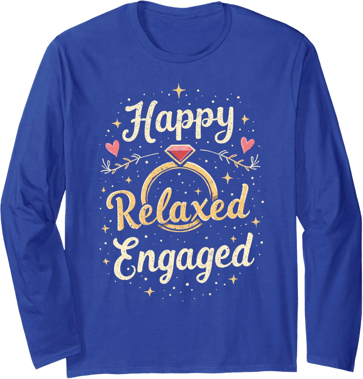 Behavior Analyst ABA Therapist Happy Relaxed Engaged Long Sleeve T-Shirt - Adult Unisex Royal Blue