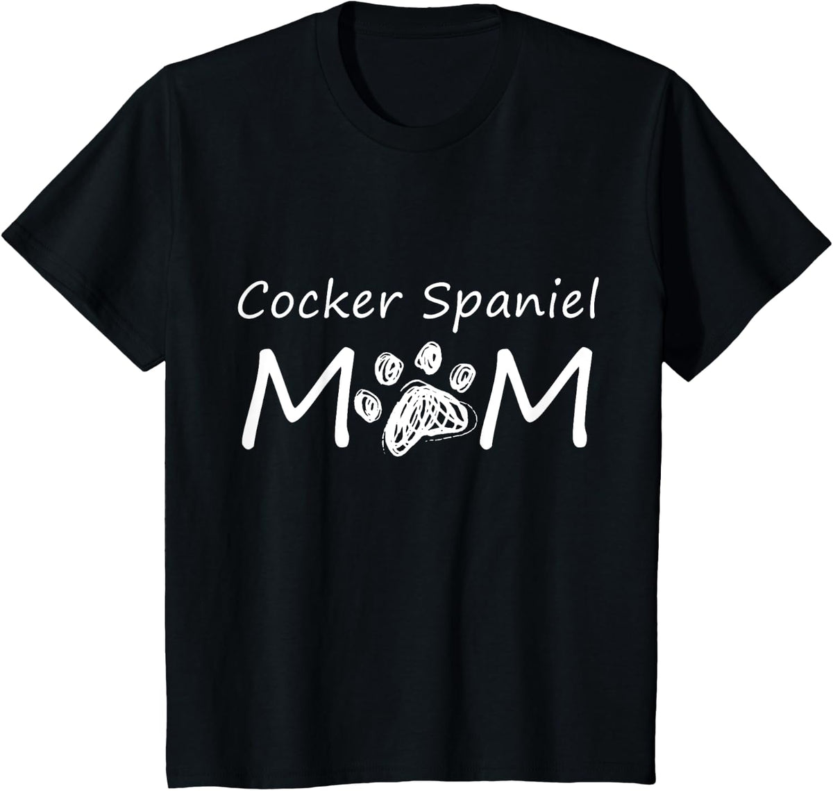 Cocker Spaniel Mom Owner Puppy Dog Breed Mommy Mother Mama T-Shirt - Black