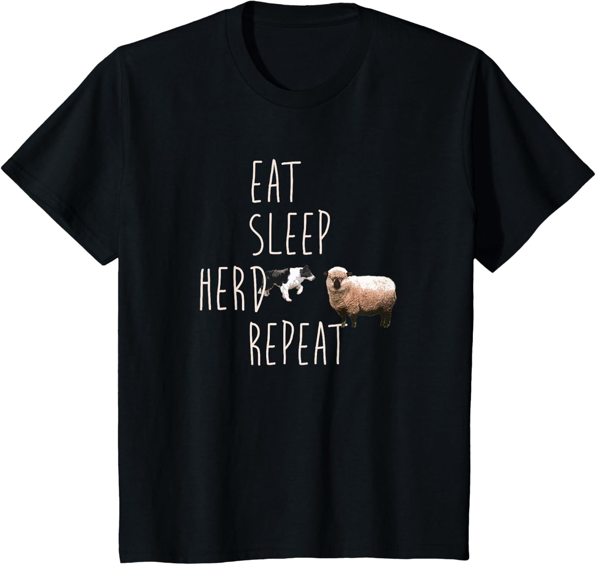 Border Collie Tshirt for Sheep Herding Dog Companions T-Shirt - Black