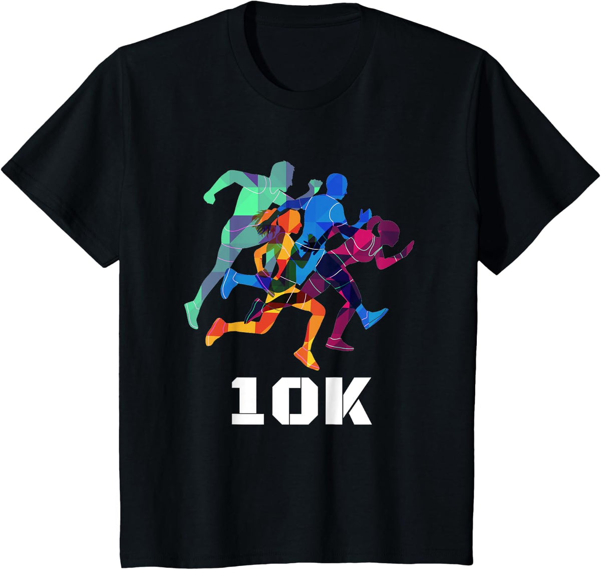 10K Run Fun Gift T Shirt for Cool Family Wear, Darks T-Shirt - Black