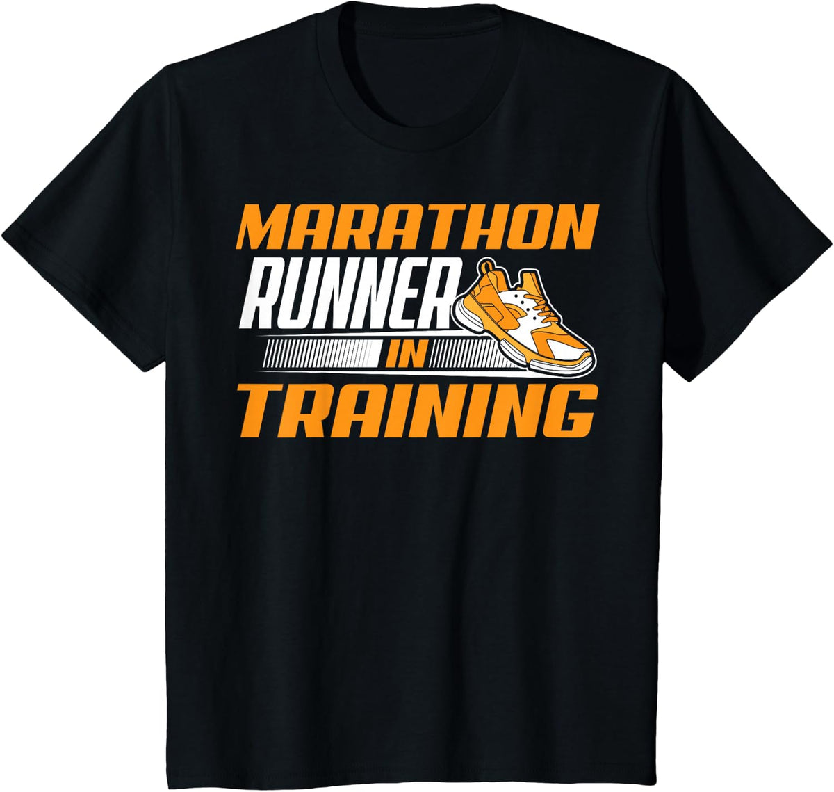 Marathon Runner In Training | Cute Jogger Funny Running Gift T-Shirt - Black