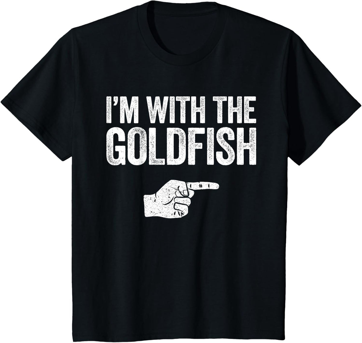 I'm With The Goldfish Shirt Matching Goldfish Costume T-Shirt - Black