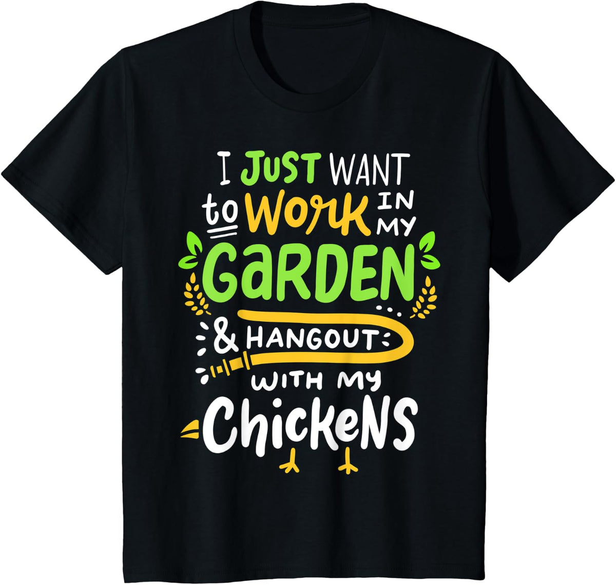 Chicken Farmer Farming Funny Gift T-Shirt - Black