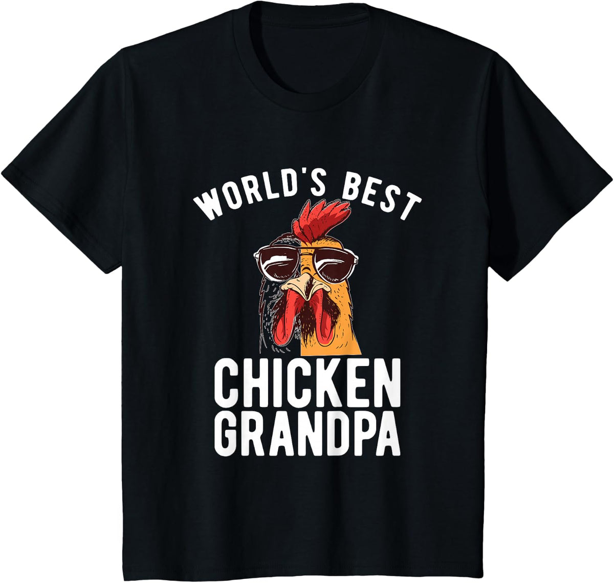 Worlds best Chicken Grandpa Hen Chicken Lover T-Shirt - Black