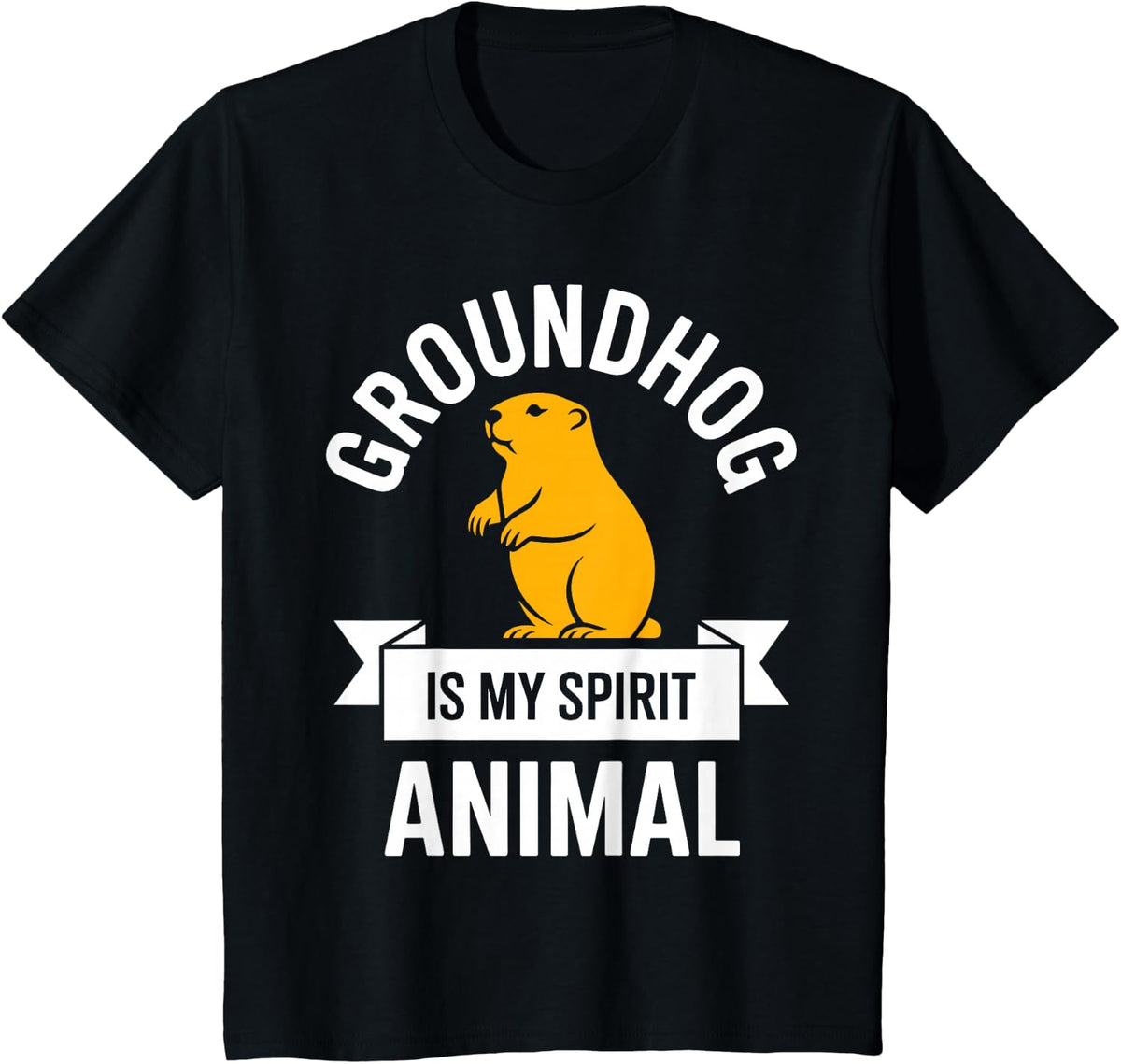 Cool Groundhog Art for Men Women Groundhog Day Lover T-Shirt - Black