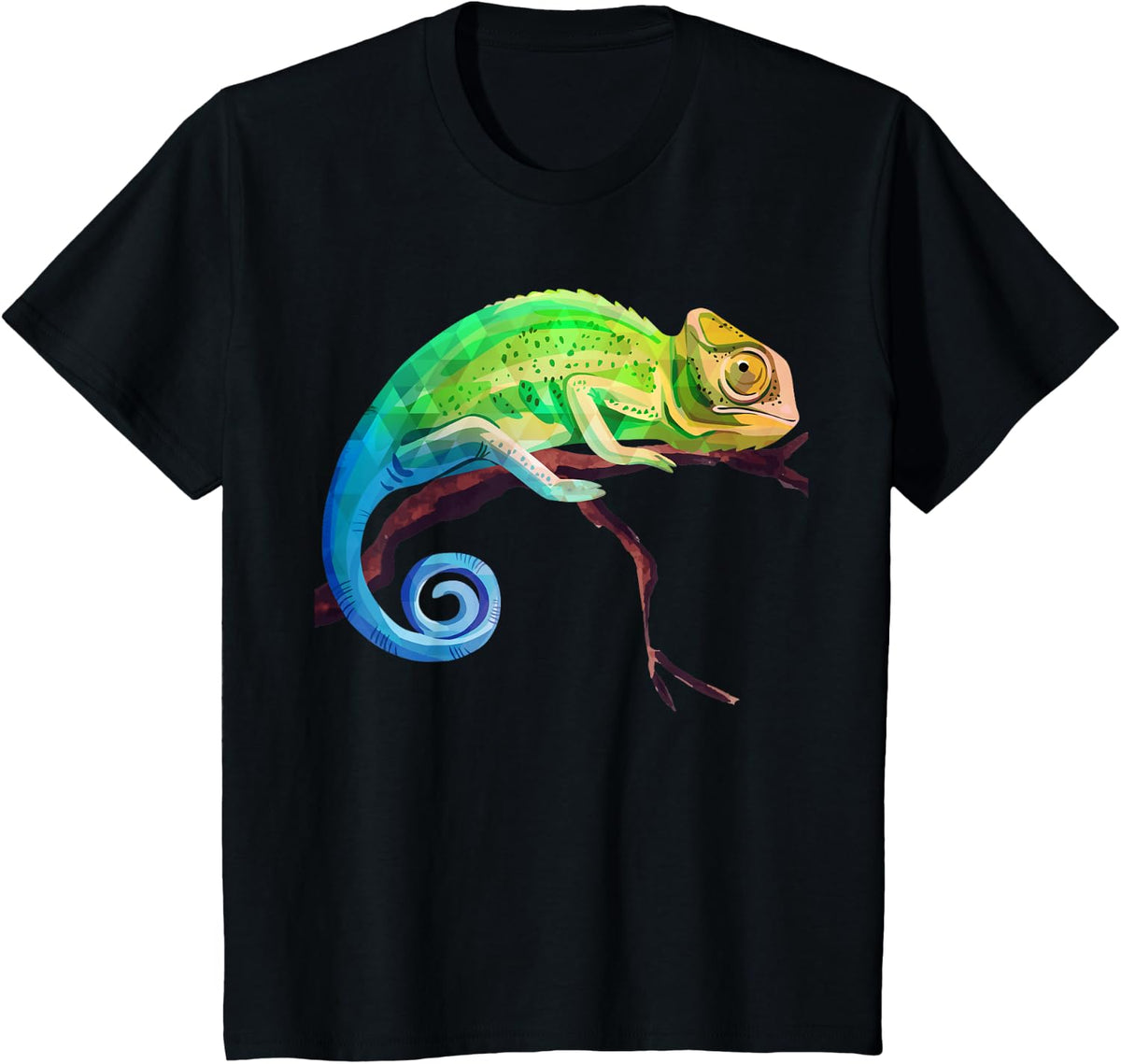 Reptile Zoo Keeper Gift Idea Lizard Safari Chameleon T-Shirt - Black