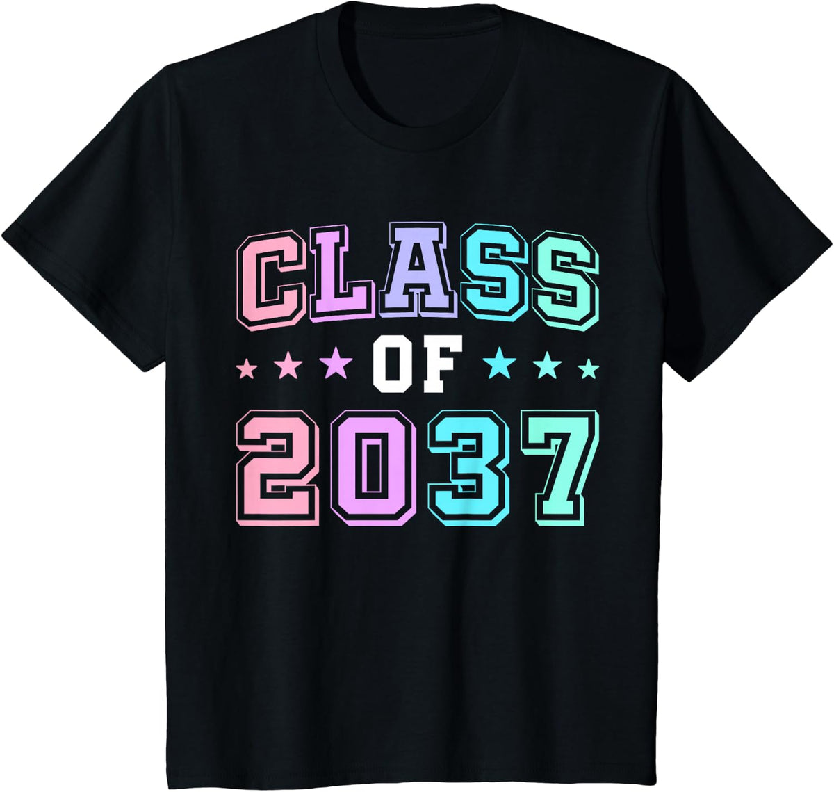 Class of 2037 First Day of 2nd Grade Second Grade T-Shirt - Black