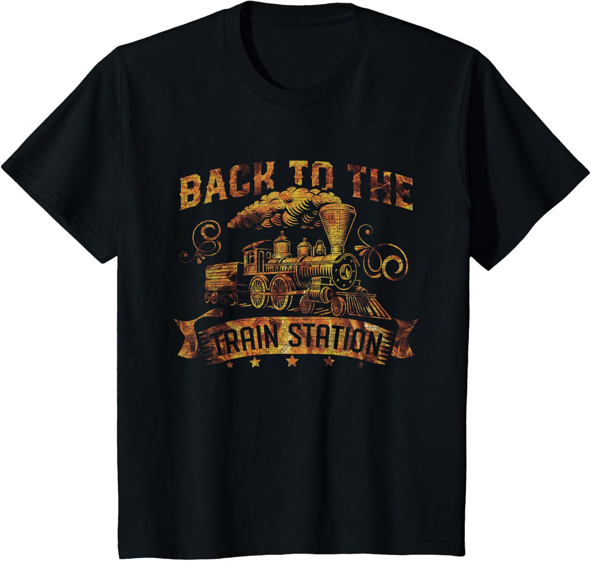 Back to train station T-Shirt - Black