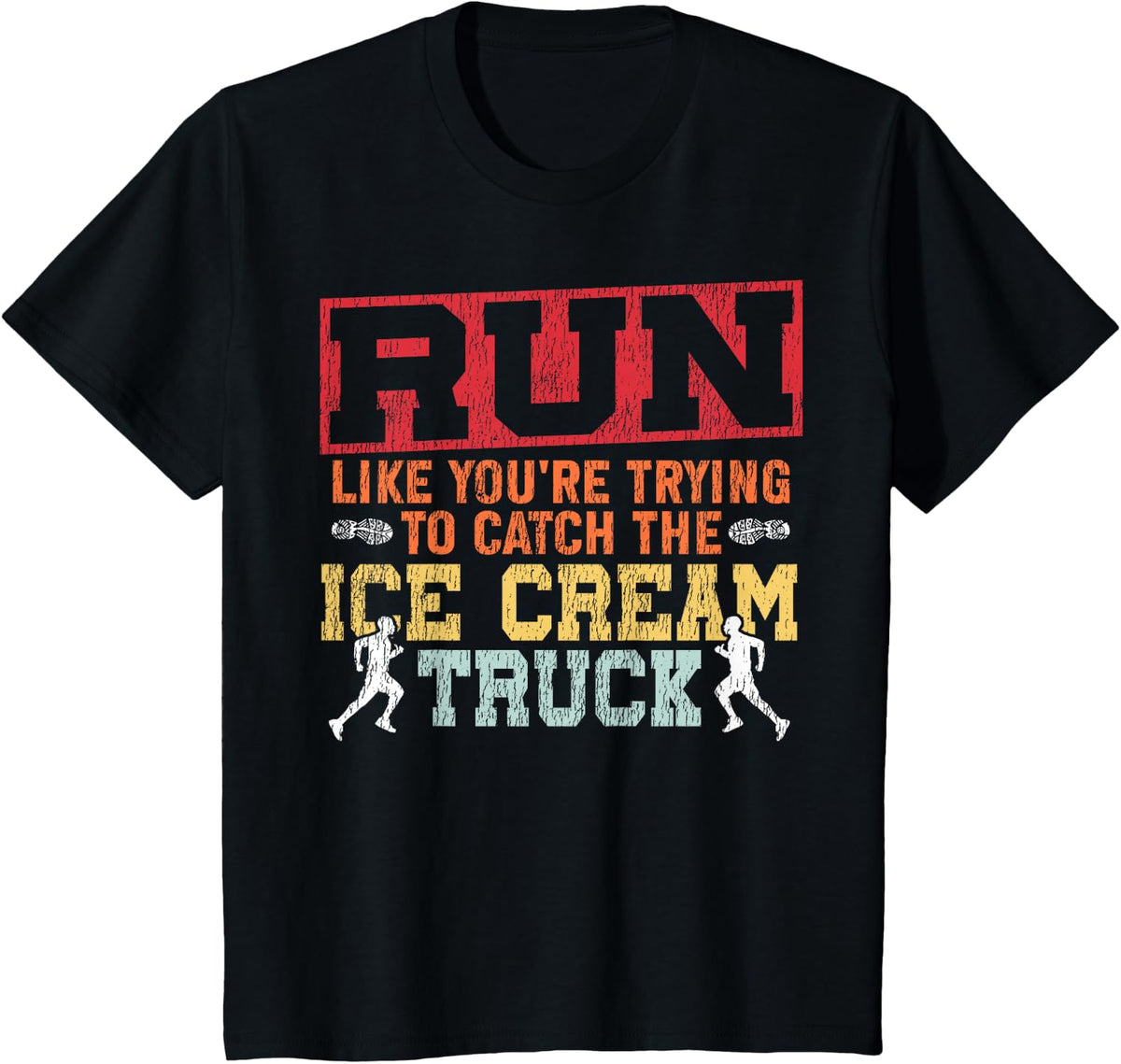 Running Runner Half Marathon Watching Spectator Vintage T-Shirt - Black