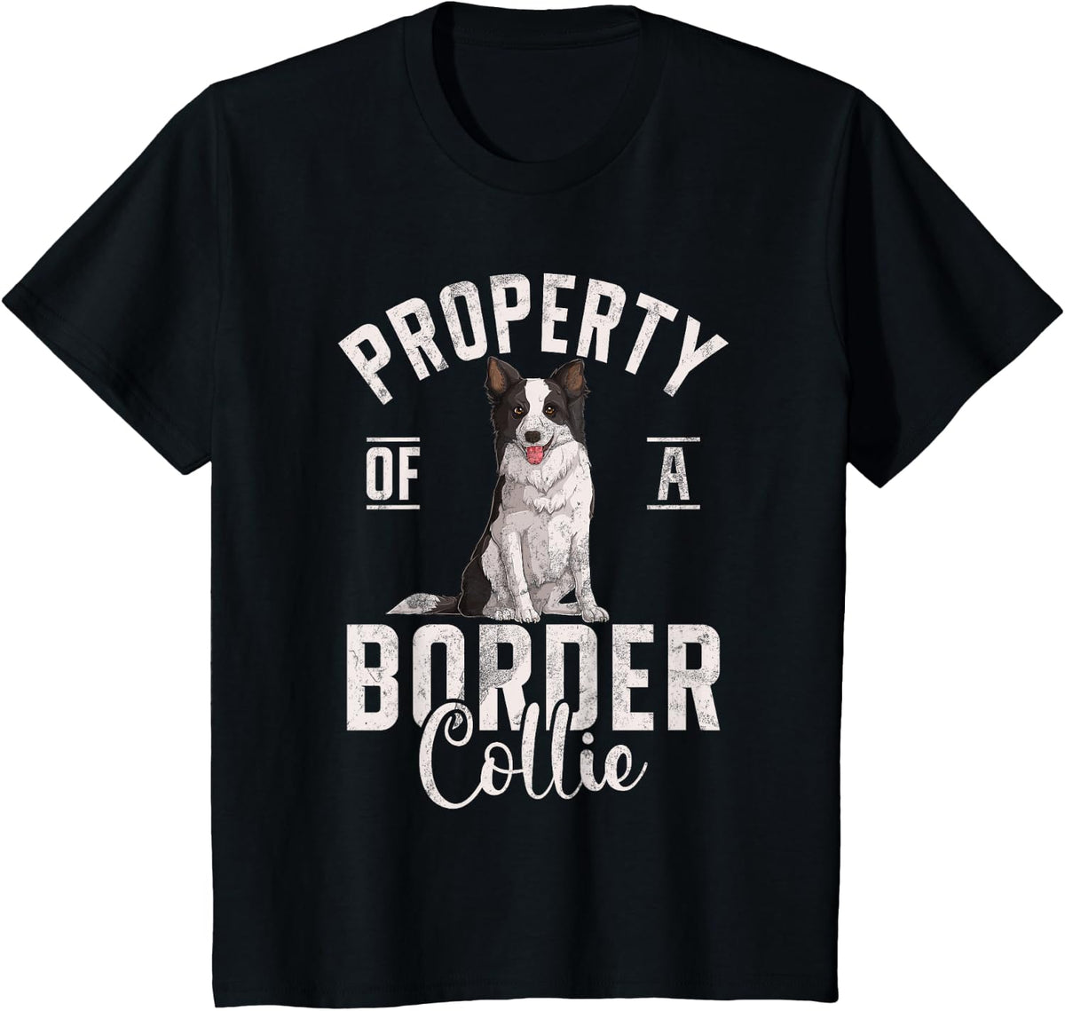 Property of a Border Collie T-Shirt - Black