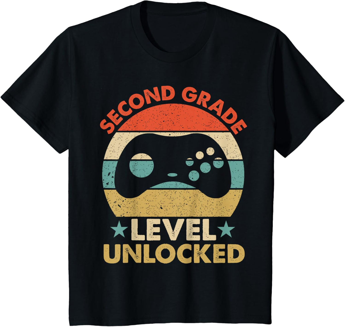 2nd Grade Level Unlocked Back to School Teachers kids boys T-Shirt - Black