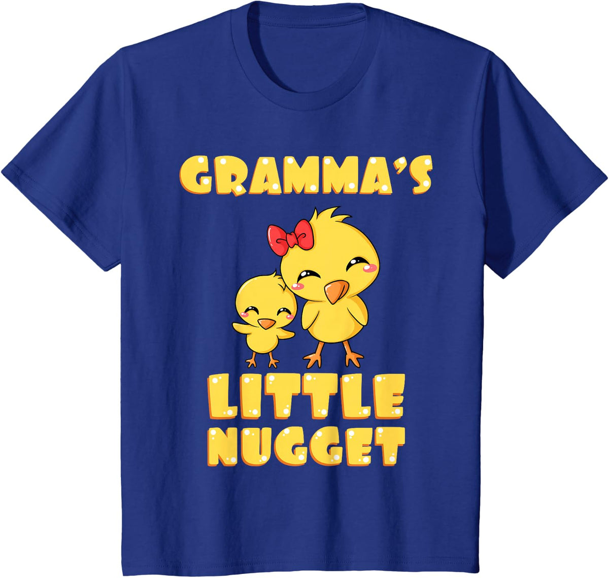 Gramma's Little Nugget Chicken Lover Grandma Mother's Day T-Shirt - Royal Blue