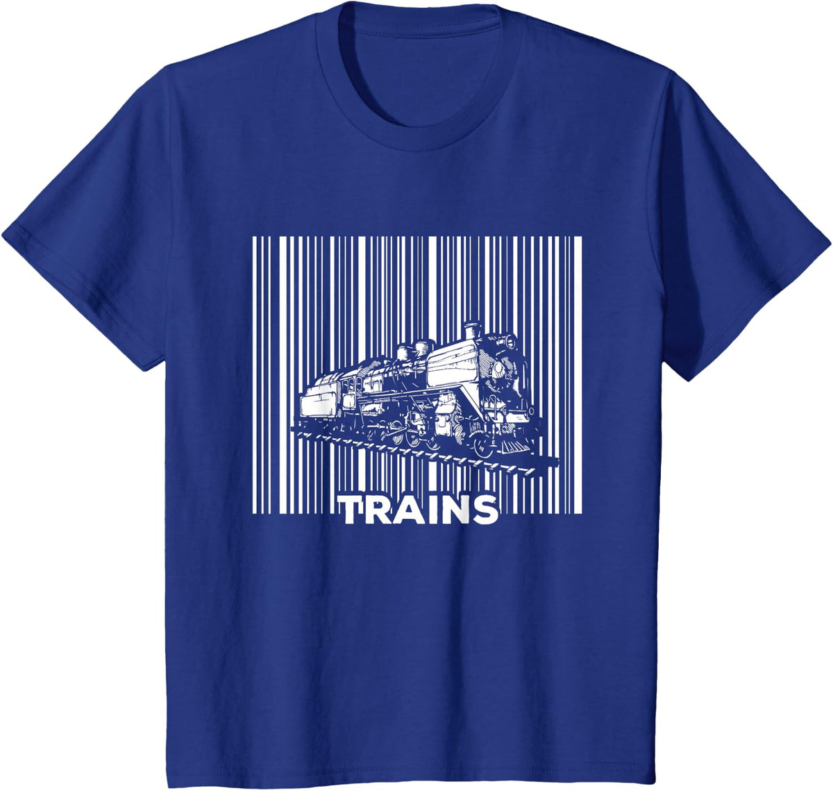 Trains Railway Locomotive Rail Transport - Model Railroad T-Shirt - Royal Blue