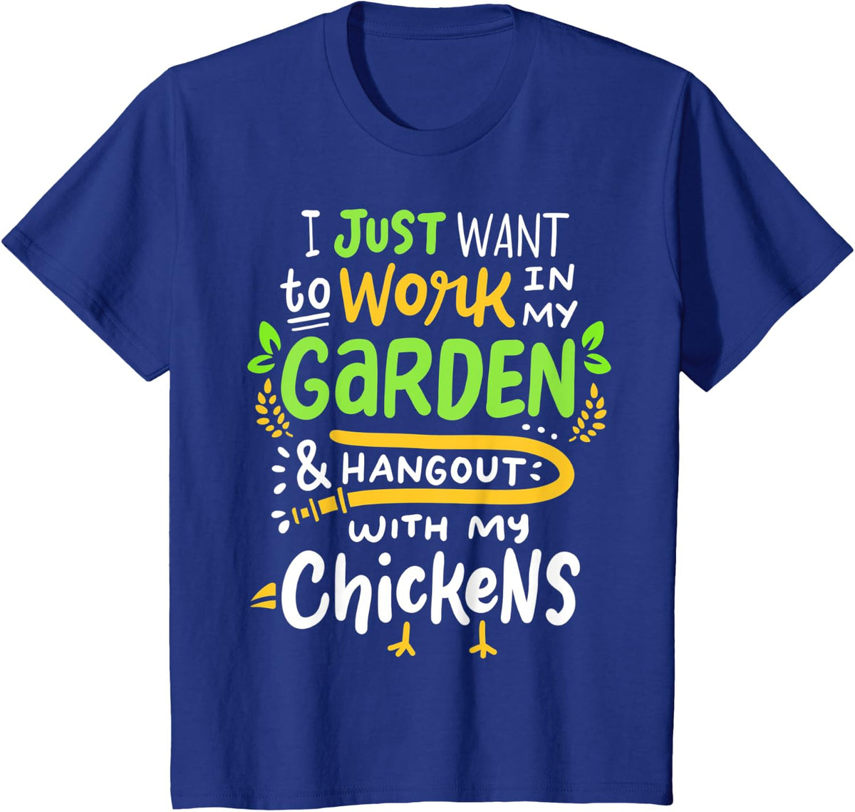 Chicken Farmer Farming Funny Gift T-Shirt - Royal Blue