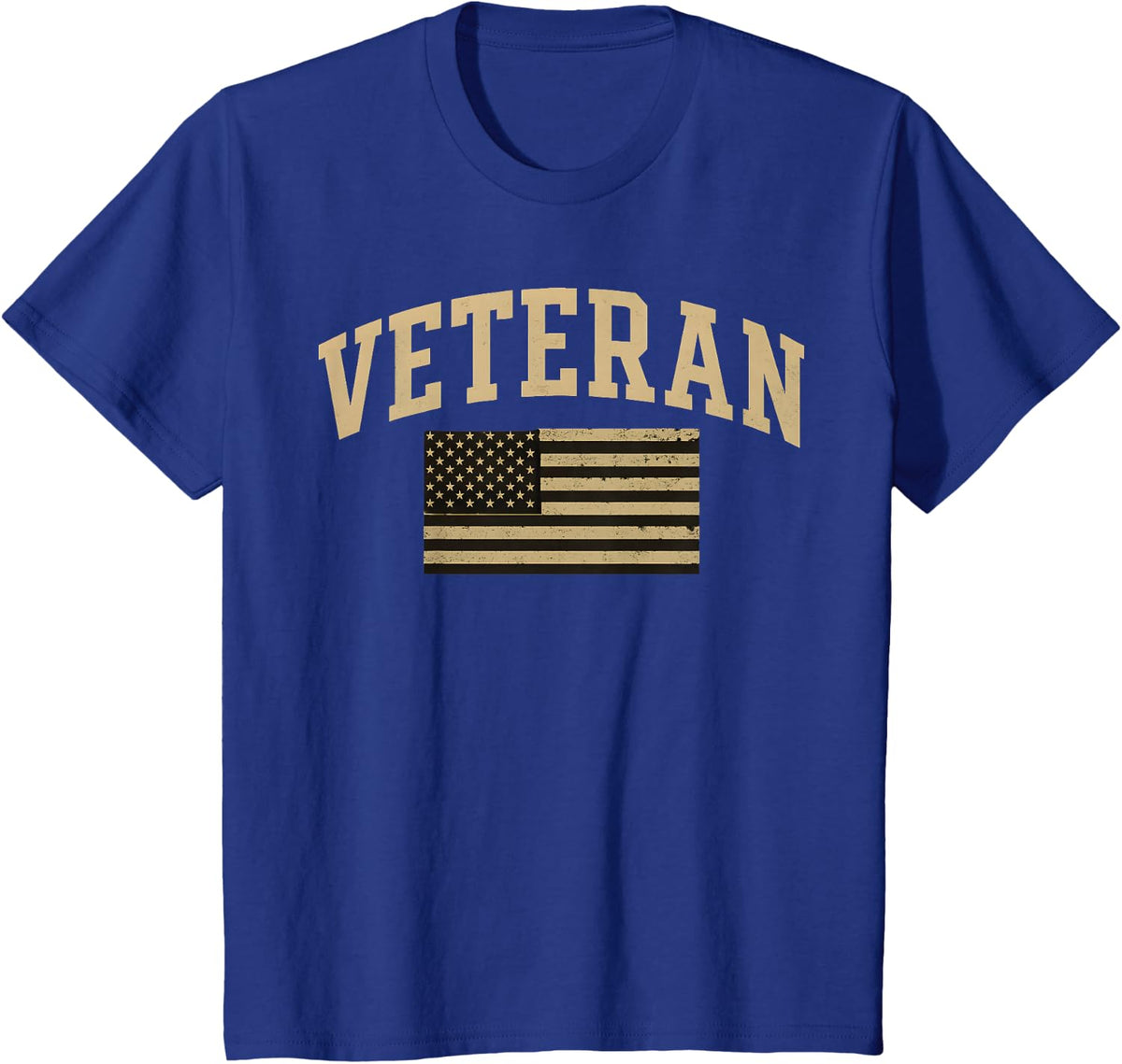 Veteran Veterans Day Retro Vintage USA T-Shirt - Royal Blue