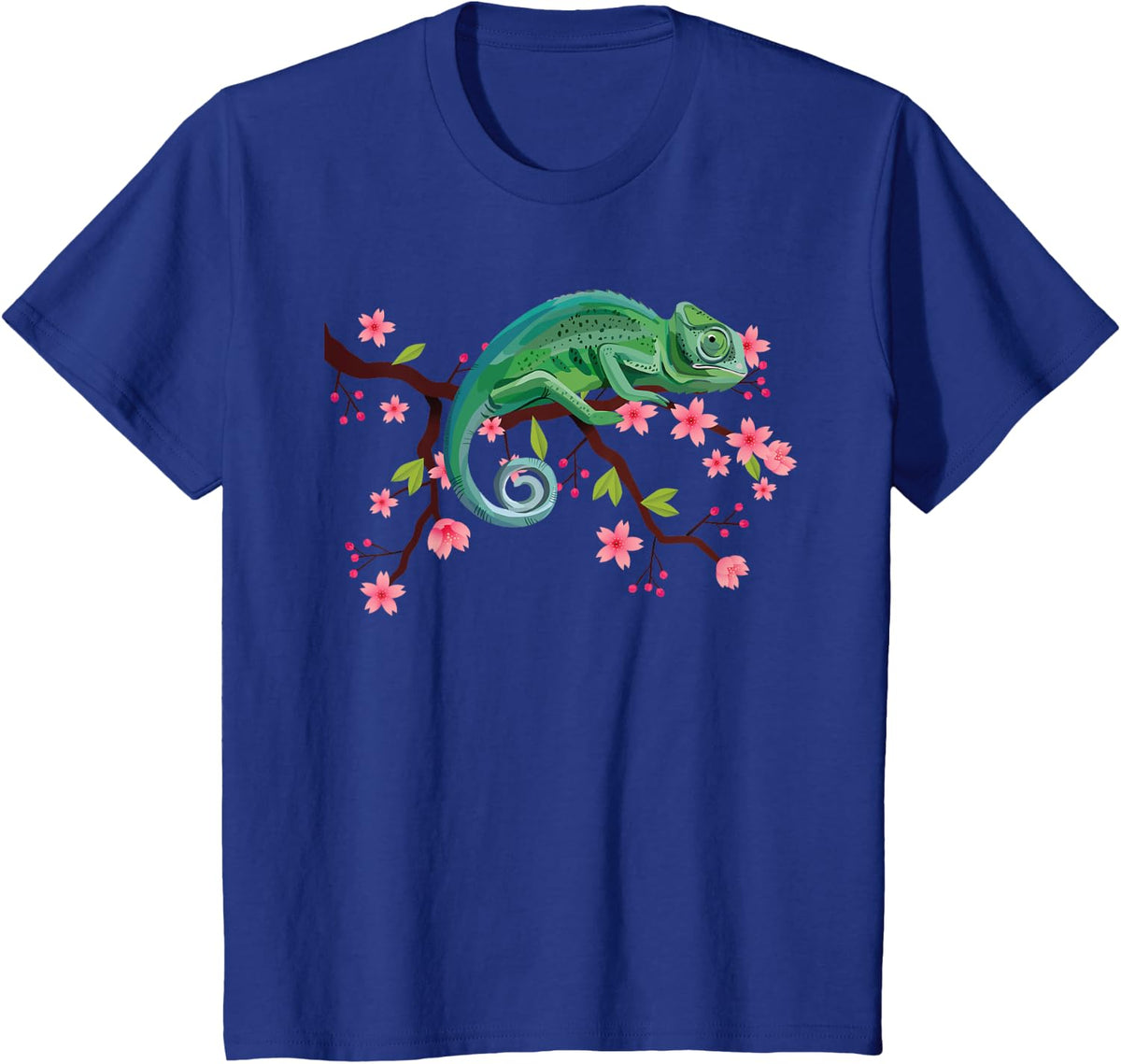 Reptile Zoo Keeper Gift Idea Tropical Animal Chameleon T-Shirt - Royal Blue