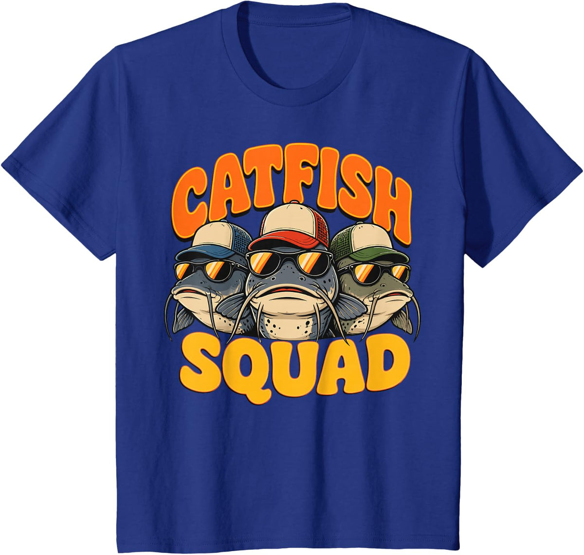 Catfish Fishing Buddies Catfish Angler Weekend T-Shirt - Royal Blue