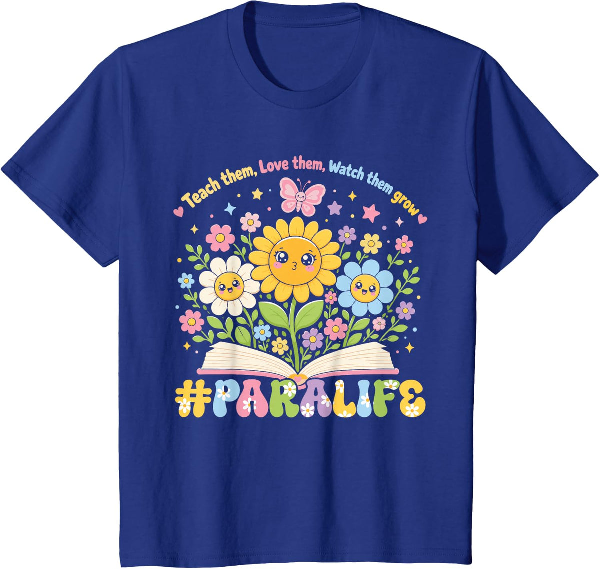 Inspirational para Paraprofessional Teacher Back to School T-Shirt - Royal Blue