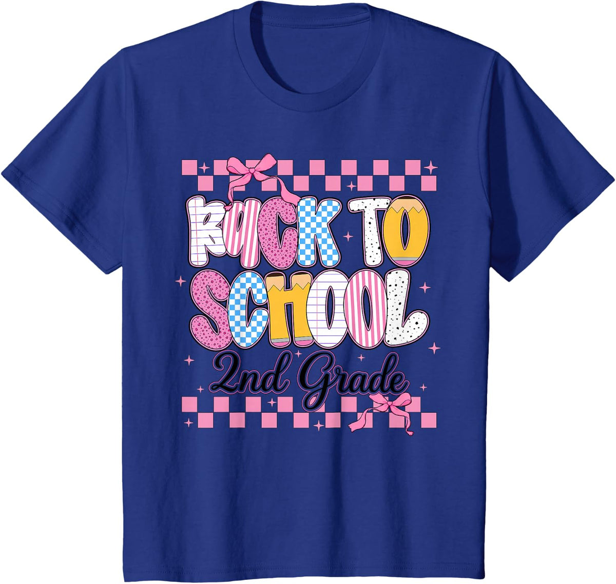 Welcome Back to School 2nd Second Grade Teachers Students T-Shirt - Royal Blue
