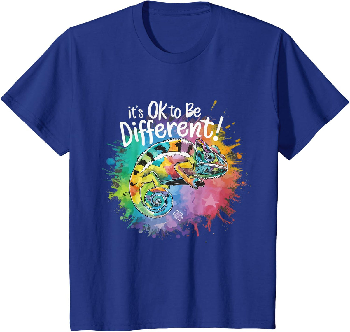 Autism Awareness Chameleon Animal Its Ok To Be Different T-Shirt - Royal Blue