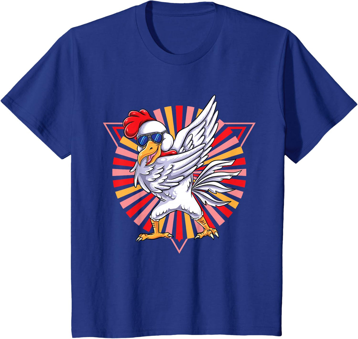 Vintage Chicken T-Shirt - Royal Blue