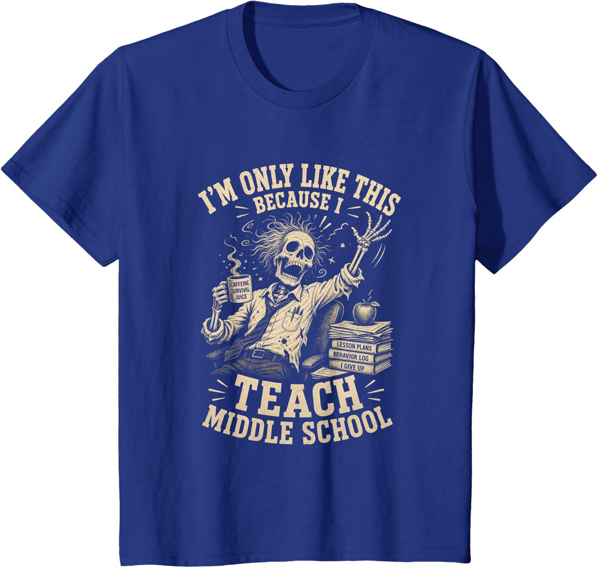 Strong So is My Patience T-Shirt - Royal Blue