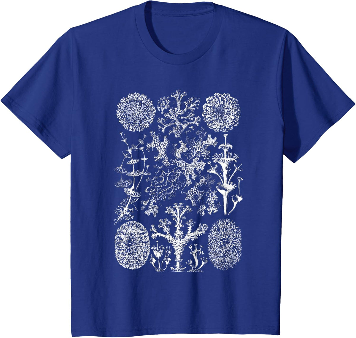 Science Art Tees Lichenes Lichenology Fungus Tee T-Shirt - Royal Blue