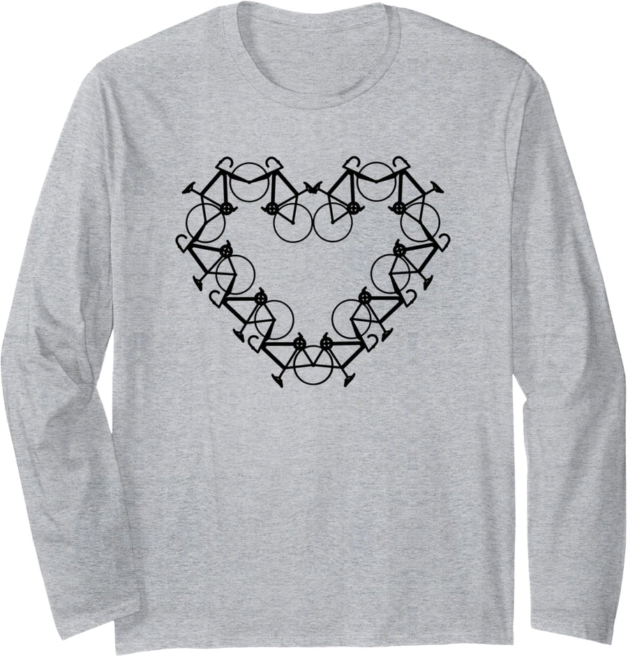 Cycling Accessories Triathlon Cyclist Women Men Children MAN Long Sleeve T-Shirt - Adult Unisex Heather Grey