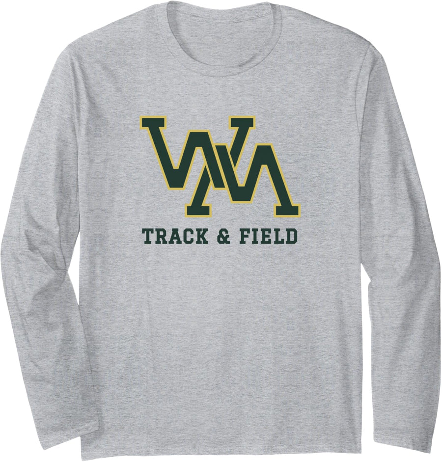 Wilson Memorial High School Eagles Track & Field Long Sleeve T-Shirt - Adult Unisex Heather Grey
