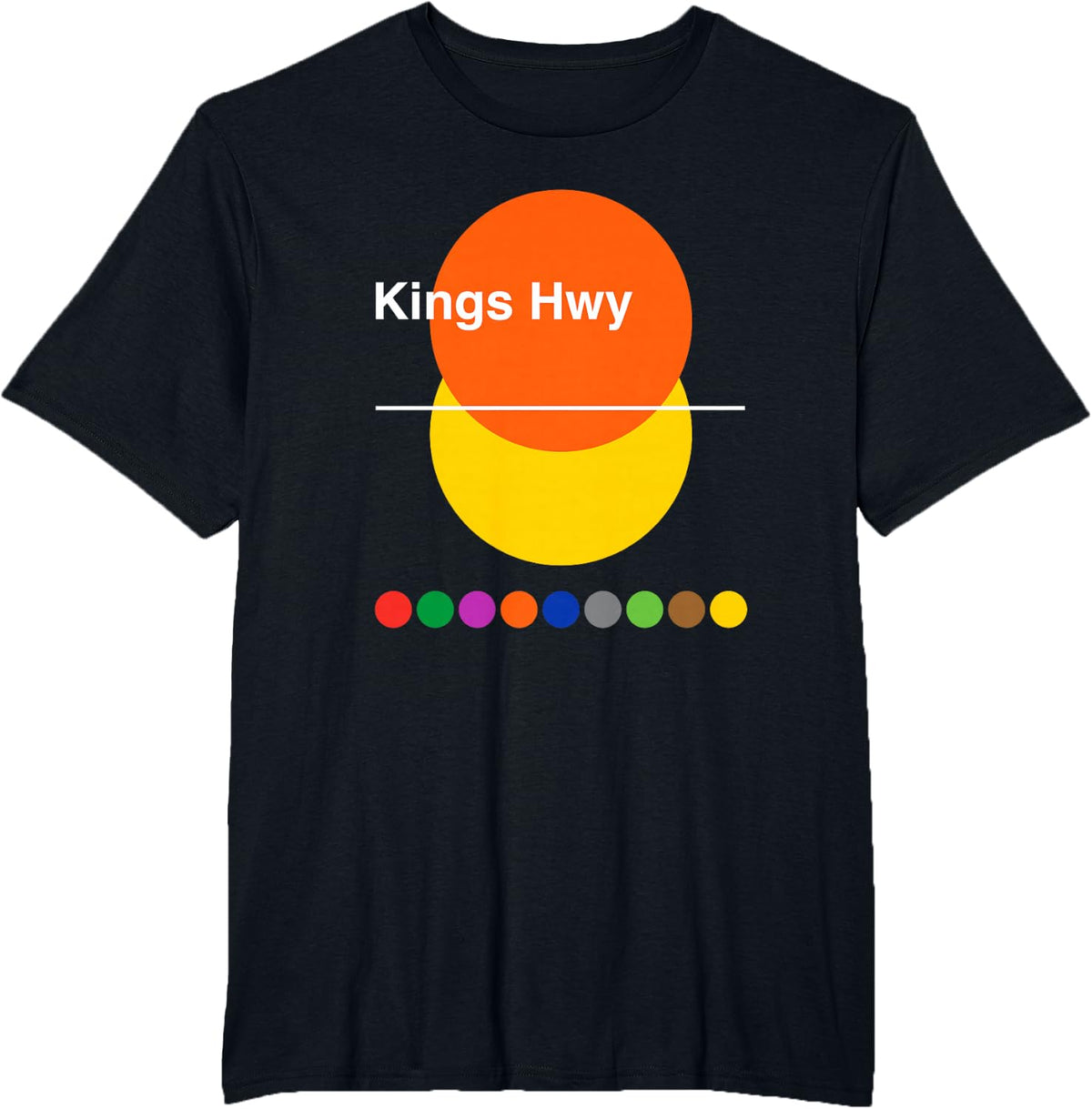 Kings Highway - Brooklyn - Midwood / Sheepshead Bay T-Shirt - Black