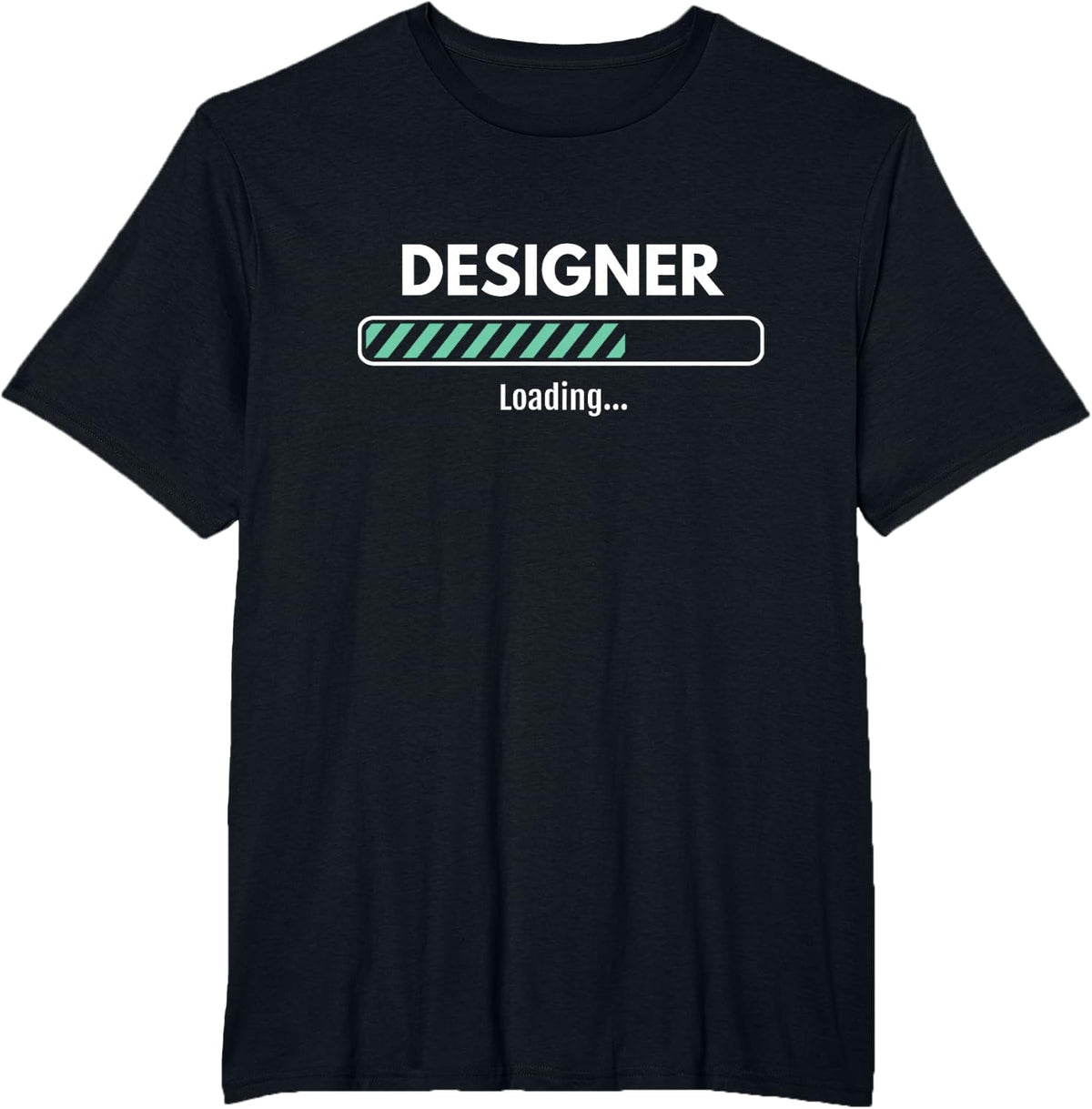 Job Loading Designer Creative Graphic Artist Professional T-Shirt - Black
