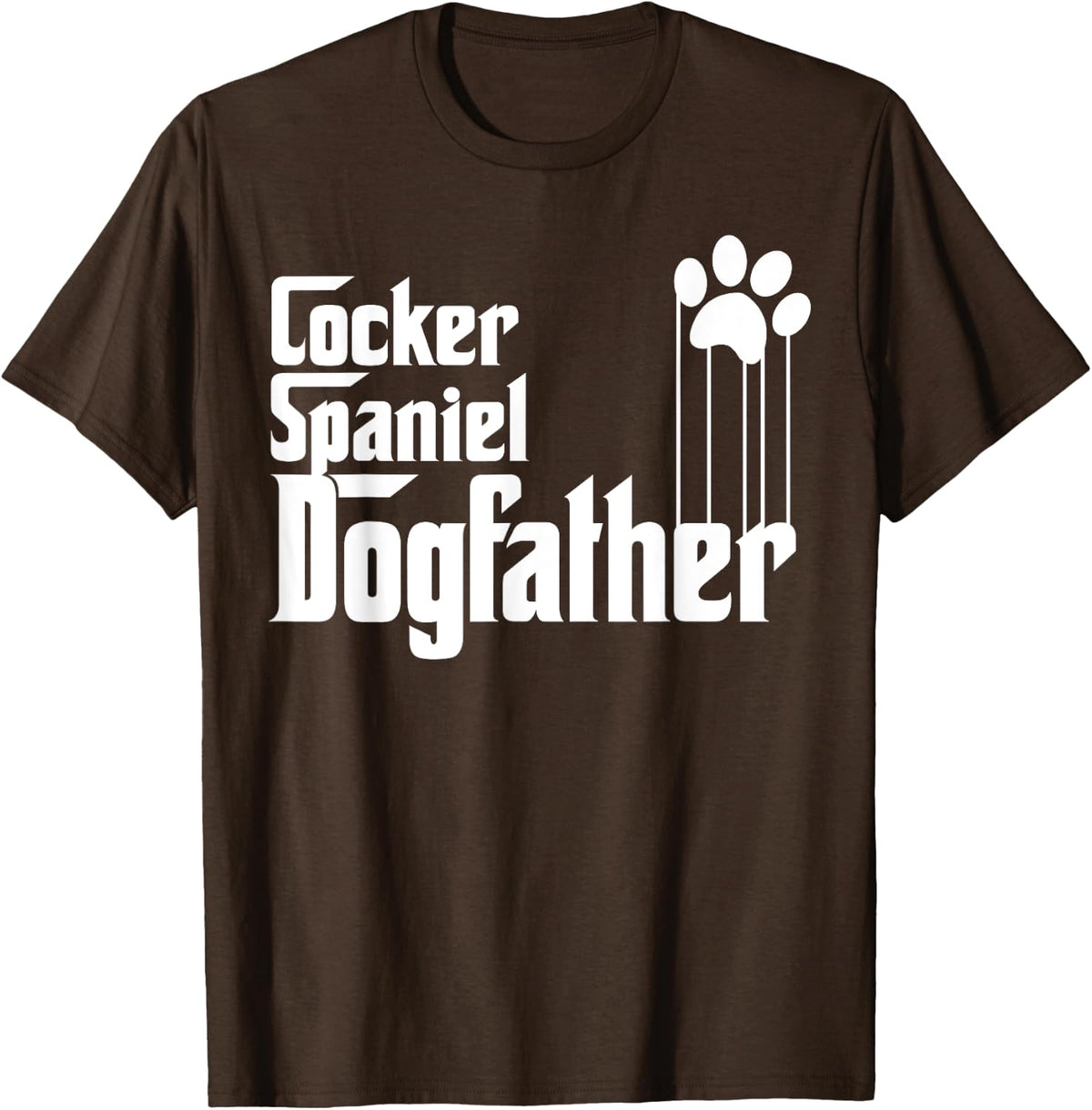 Cocker Spaniel Dog Dad T-Shirt for Men - Brown