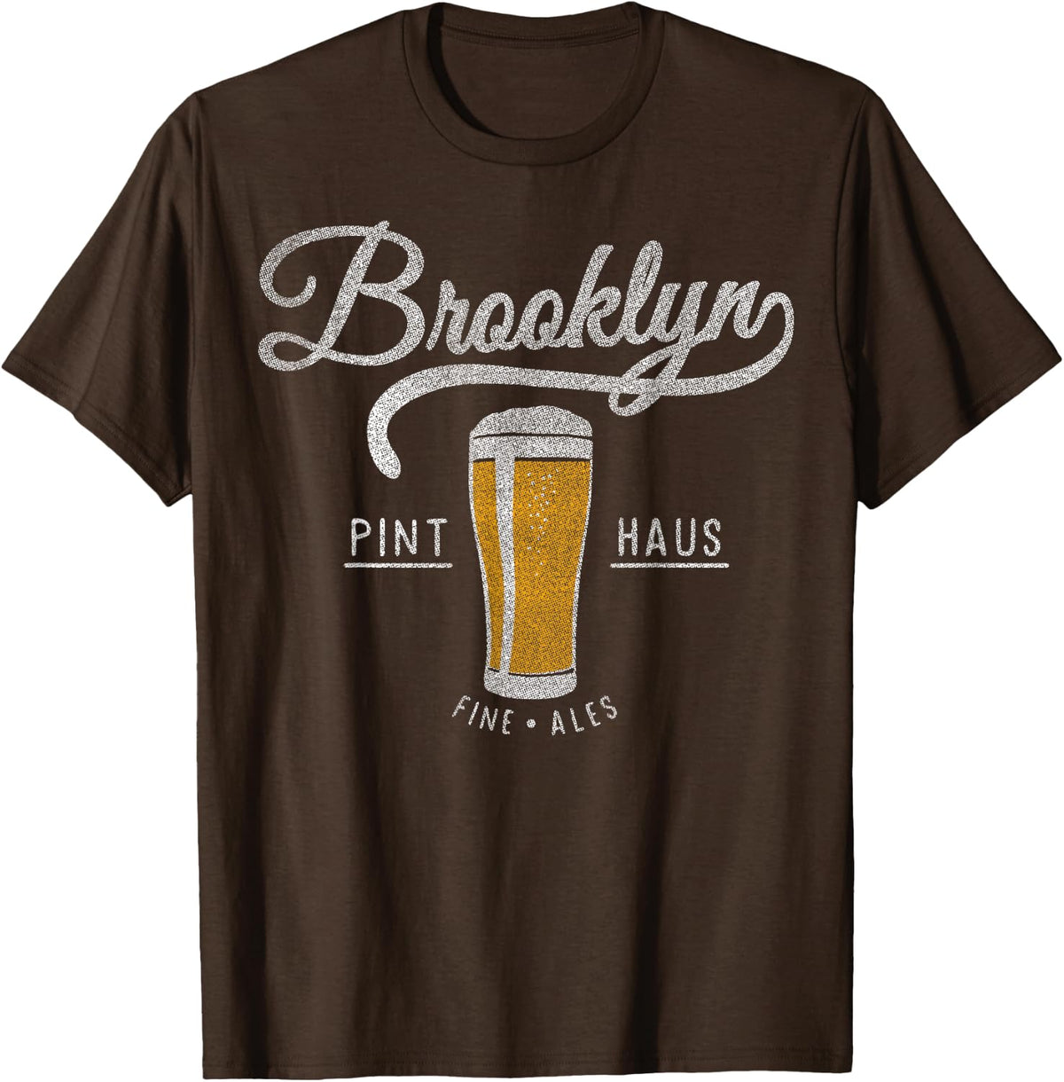 Brooklyn Pint Haus Fine Ales T-Shirt - Brown