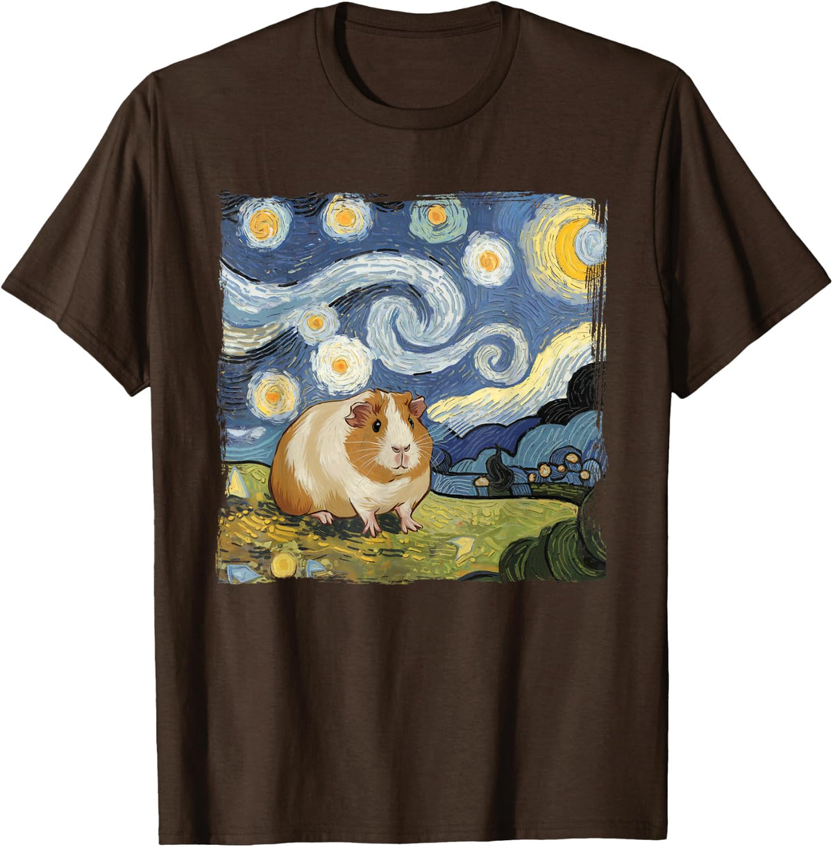 Guinea Pig Lover – Cute Pet Enthusiast Design T-Shirt - Brown