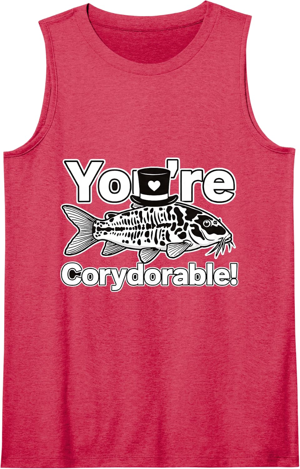 Art Sleeveless Tank Top - Red