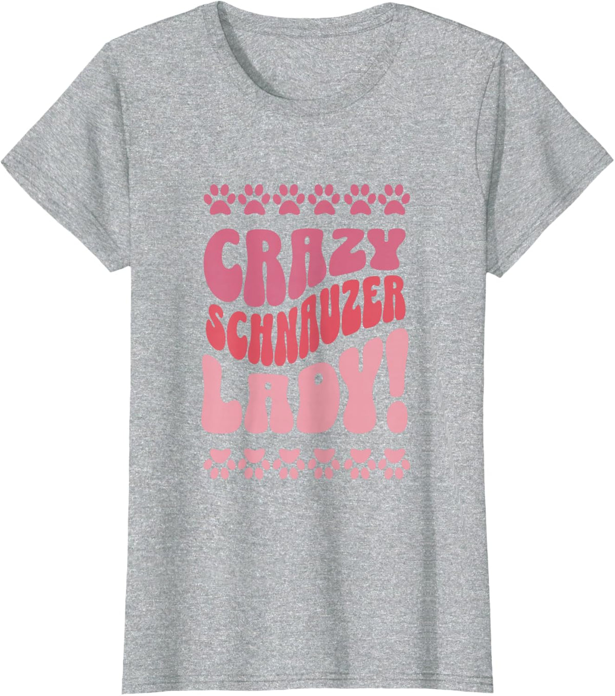 Crazy Airedale Terrier Lady Design for Dog Lovers T-Shirt - Heather Grey
