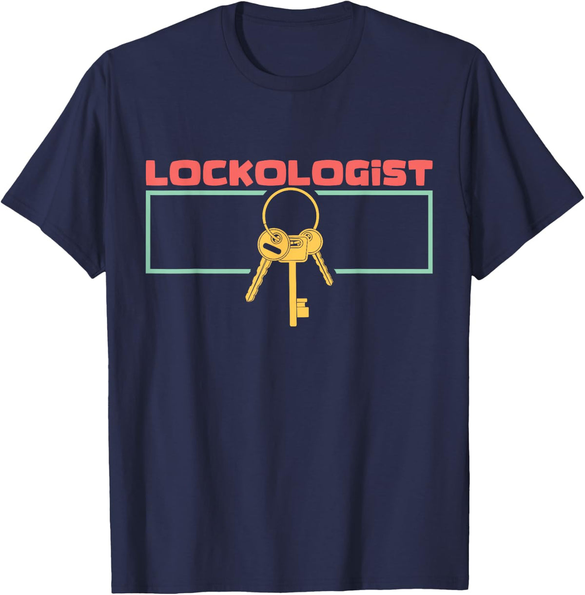 Lockologist I Locksmith Picking I Locksmithing I Locksmith T-Shirt - Navy Blue