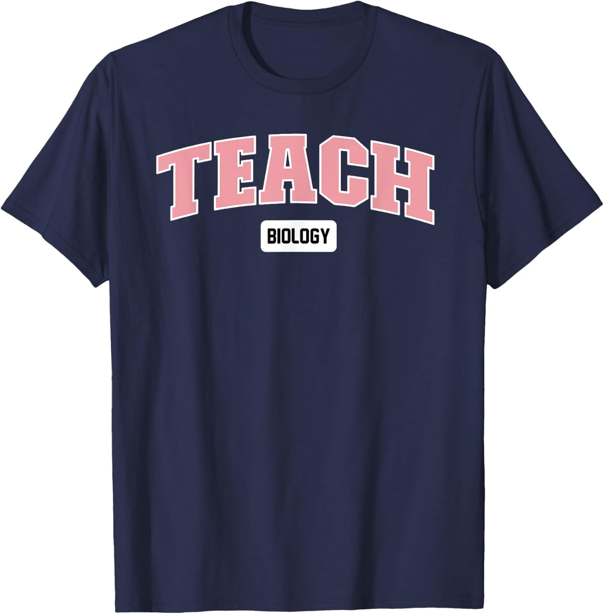 Teach Biology T-Shirt - Navy Blue