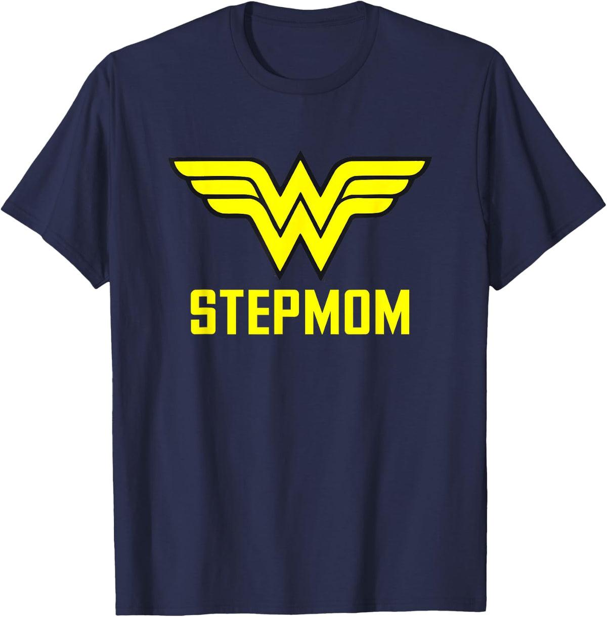 Wonder Woman Wonder Stepmom T-Shirt - Navy Blue