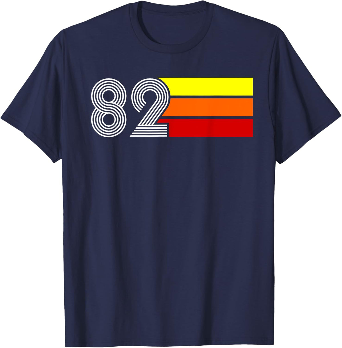 1982 Tri Line T-Shirt - Navy Blue