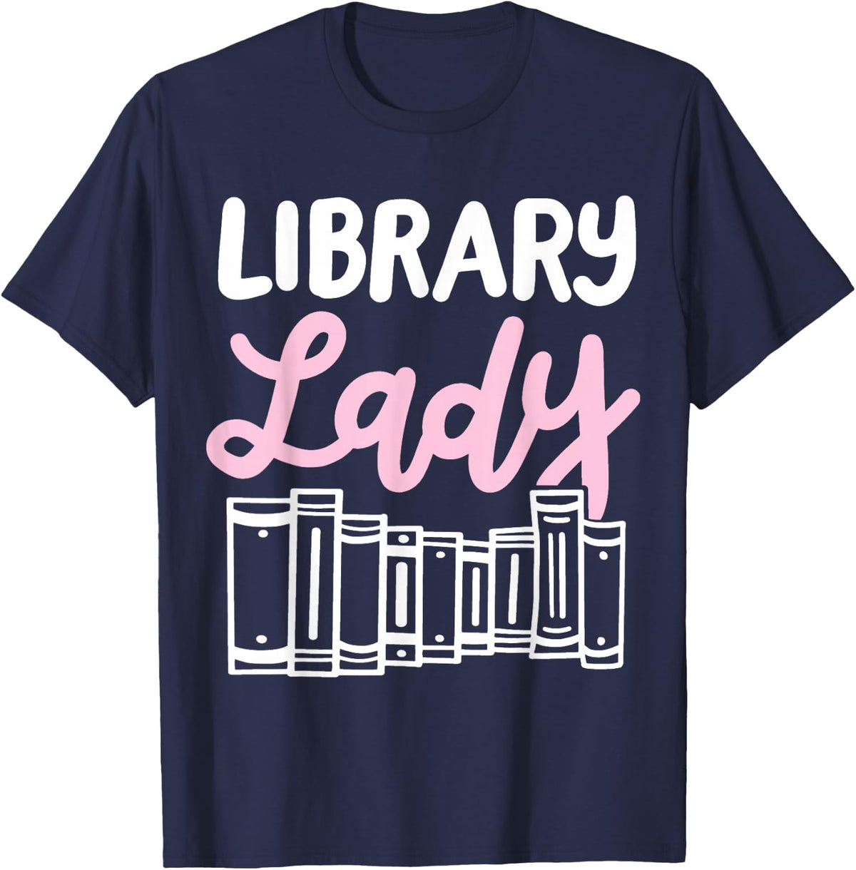 Librarian Tees Library Books Reading T-Shirt For Book Lovers And Readers - Navy Blue